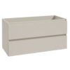 Alvara onderkast met 2 laden 1 uitsparing 100 x 46 cm cashmere - Badkamermeubelen | Lapy