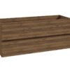 Alvara onderkast met 2 laden 2 uitsparingen 120 x 46 cm warm eiken - Badkamermeubelen | Lapy