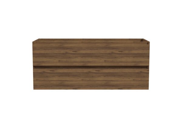 Alvara onderkast met 2 laden 2 uitsparingen 120 x 46 cm warm eiken - Badkamermeubelen | Lapy