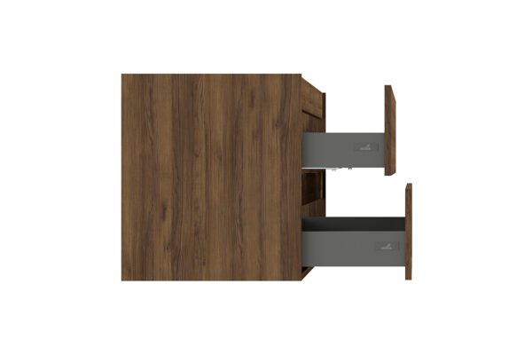 Alvara onderkast met 2 laden 2 uitsparingen 120 x 46 cm warm eiken - Badkamermeubelen | Lapy