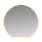 Tramonto spiegel rond met LED, dimbaar en spiegelverwarming 120 x 112 x 0,3 cm - Spiegels met verlichting | Lapy