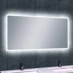 Quatro spiegel rechthoek met LED, dimbaar en spiegelverwarming 120 x 60 cm - Spiegels met verlichting | Lapy