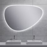 Uovo spiegel ovaal met LED, dimbaar en spiegelverwarming 120 cm - Spiegels met verlichting | Lapy