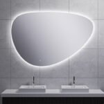Uovo spiegel ovaal met LED, dimbaar en spiegelverwarming 140 cm - Spiegels met verlichting | Lapy