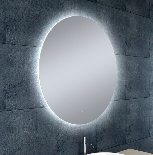 Soul spiegel rond met LED, dimbaar en spiegelverwarming 80 cm - Spiegels met verlichting | Lapy