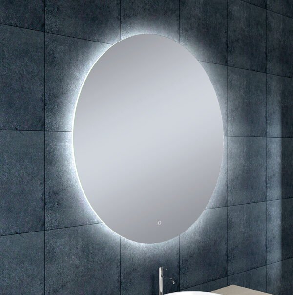 Soul spiegel rond met LED, dimbaar en spiegelverwarming 100 cm - Spiegels met verlichting | Lapy
