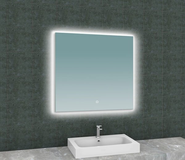 Soul spiegel vierkant met LED, dimbaar en spiegelverwarming 80 x 80 cm