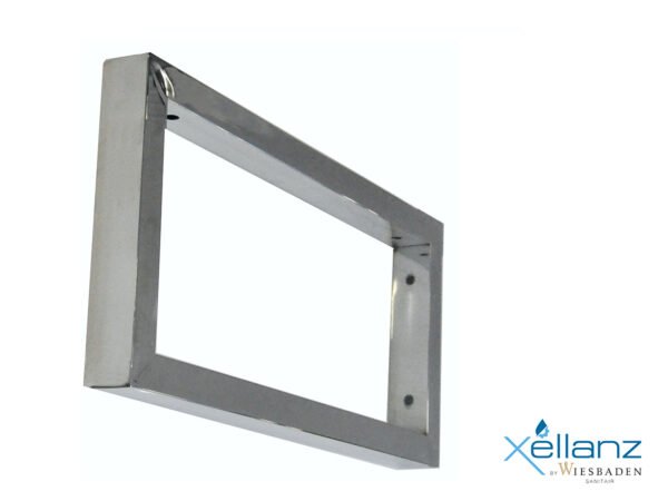 Ophangbeugel vierkant 460 x 220 mm chroom - Wastafelbladen | Lapy