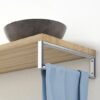 Ophangbeugel vierkant 460 x 220 mm chroom - Wastafelbladen | Lapy