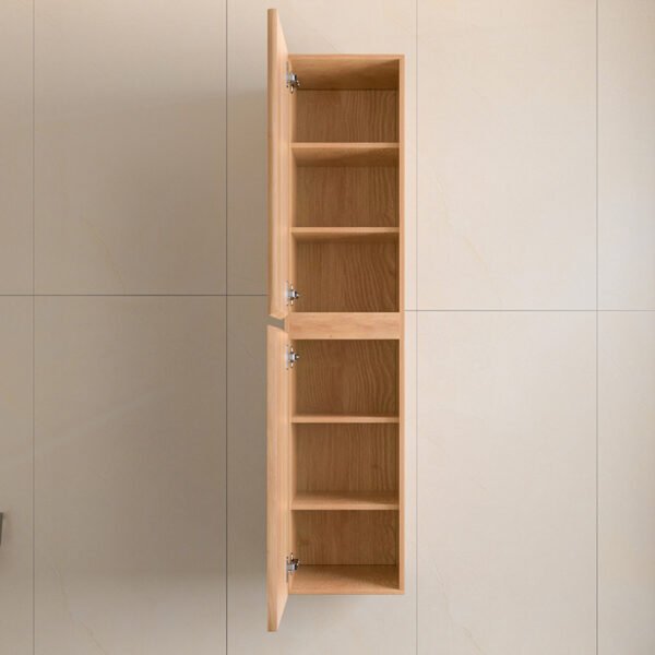 Kolomkast Eleganza met greeplijst in korpus kleur Acacia | Lapy