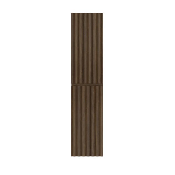 Kolomkast Eleganza met greeplijst in korpus kleur Dark Walnut