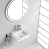 Leto fontein 33,5 x 29 x 11,5 cm keramiek carrara - Fonteinen | Lapy