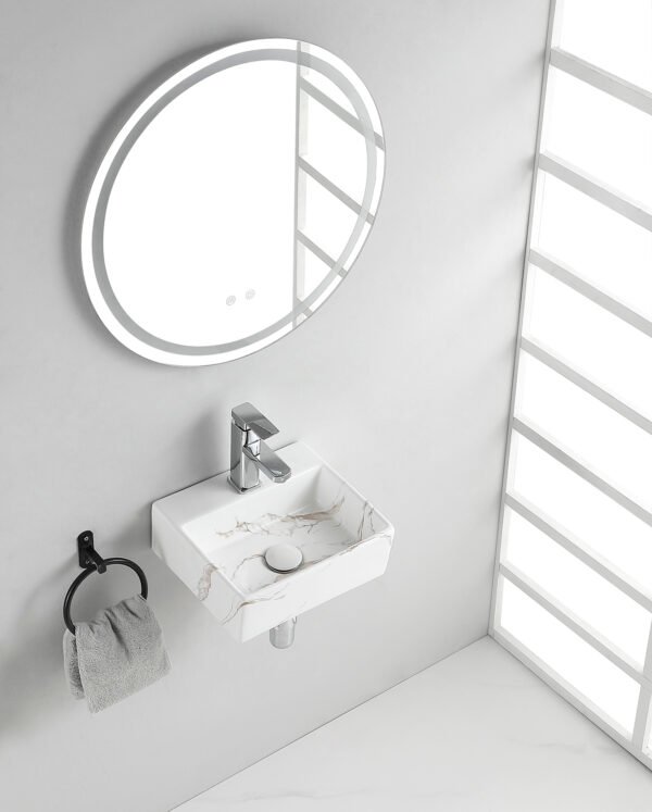 Leto fontein 33,5 x 29 x 11,5 cm keramiek carrara - Fonteinen | Lapy