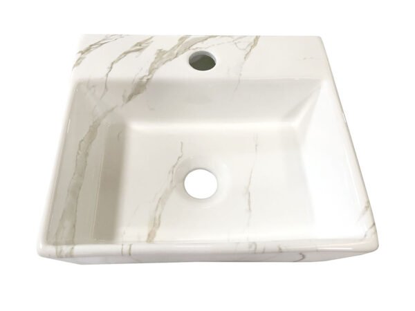 Leto fontein 33,5 x 29 x 11,5 cm keramiek carrara - Fonteinen | Lapy