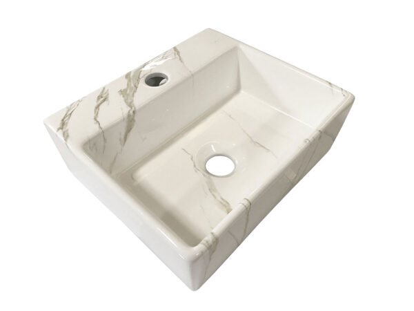 Leto fontein 33,5 x 29 x 11,5 cm keramiek carrara - Fonteinen | Lapy