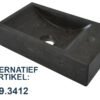 Raw fontein rechts 40x22x10 cm hardsteen gezoet - Fonteinen | Lapy