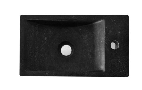 Raw fontein rechts 40x22x10 cm hardsteen gezoet - Fonteinen | Lapy