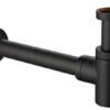 Fonteinset Rhea S mini met fontein rechts, kraan, sifon en afvoerplug mat zwart - Complete fonteinsets | Lapy