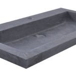 Raw wastafel enkel met 1 kraangat 80x46x5 cm hardsteen gezoet - Meubelwastafels | Lapy