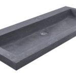 Raw wastafel enkel met 1 kraangat 100x46x5 cm hardsteen gezoet - Meubelwastafels | Lapy