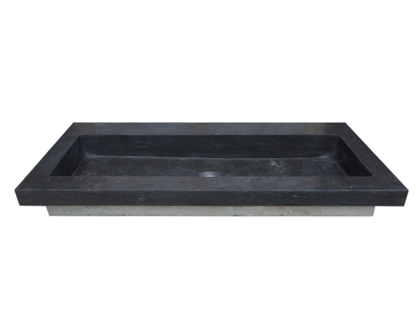 Raw wastafel enkel zonder kraangat 120x46x5 cm hardsteen gezoet - Meubelwastafels | Lapy