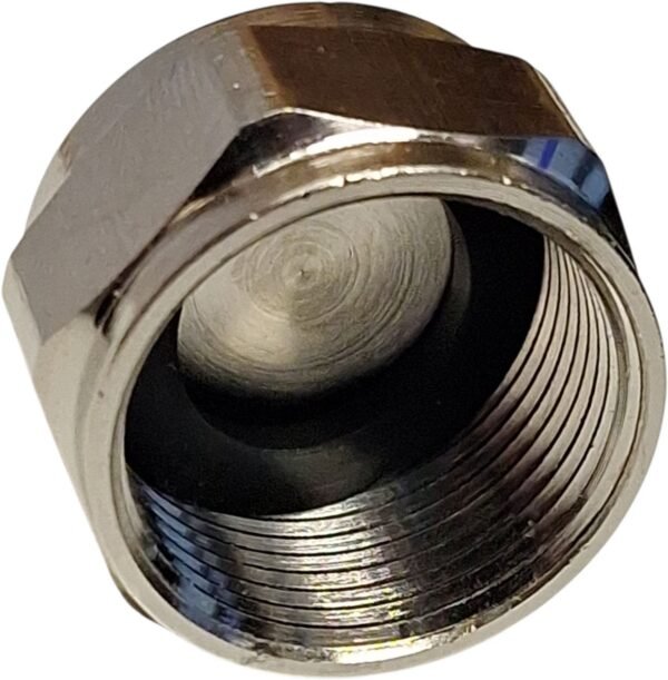 Gaswarteldop M24 binnendraad chroom - Installatiematerialen | Lapy