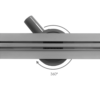 Douchegoot RVS Trend Flex met flens en draaibaar sifon 80 cm - Douchegoot RVS Trend Flex | Lapy