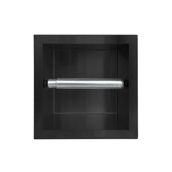 Inbouw rolhouder Mat Zwart