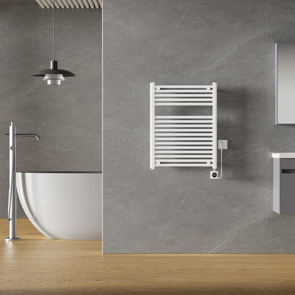 Elara elektrische radiator Smart WiFi 76,6 x 60 cm glans wit - Elektrische radiatoren | Lapy