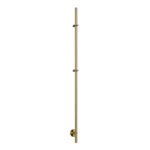 Callista elektrische staafhanddoekradiator 60 Watt 150 cm geborsteld messing PVD - Radiatoren | Lapy