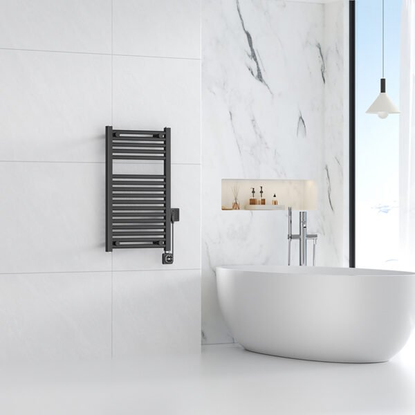 Elara elektrische radiator Smart WiFi 76,6 x 45 cm gunmetal PVD - Radiatoren | Lapy