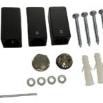 bevestigingset mat-zwart tbv sierradiator Tower - Bevestigingsets radiatoren | Lapy