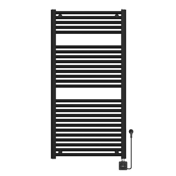 Elara elektrische radiator Smart WiFi 118,5 x 60 cm mat zwart - Elektrische radiatoren | Lapy