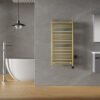 Elara elektrische radiator Smart WiFi 118,5 x 60 cm geborsteld messing PVD - Radiatoren | Lapy