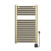 Elara elektrische radiator Smart WiFi 76,6 x 45 cm geborsteld messing PVD - Radiatoren | Lapy