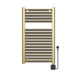 Elara elektrische radiator Smart WiFi 76,6 x 45 cm geborsteld messing PVD - Radiatoren | Lapy