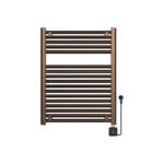 Elara elektrische radiator Smart WiFi 76,6 x 60 cm geborsteld brons koper PVD - Radiatoren | Lapy