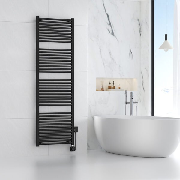 Elara elektrische radiator Smart WiFi 181,7 x 60 cm mat zwart - Elektrische radiatoren | Lapy
