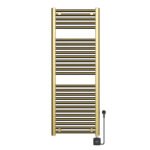 Elara elektrische radiator Smart WiFi 118,5 x 45 cm geborsteld messing PVD - Radiatoren | Lapy