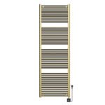 Elara elektrische radiator Smart WiFi 181,7 x 60 cm geborsteld messing PVD - Radiatoren | Lapy