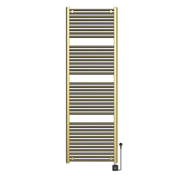 Elara elektrische radiator Smart WiFi 181,7 x 60 cm geborsteld messing PVD - Radiatoren | Lapy