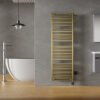 Elara elektrische radiator Smart WiFi 181,7 x 60 cm geborsteld messing PVD - Radiatoren | Lapy