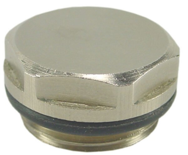 Blindstop 1/2" vernikkeld