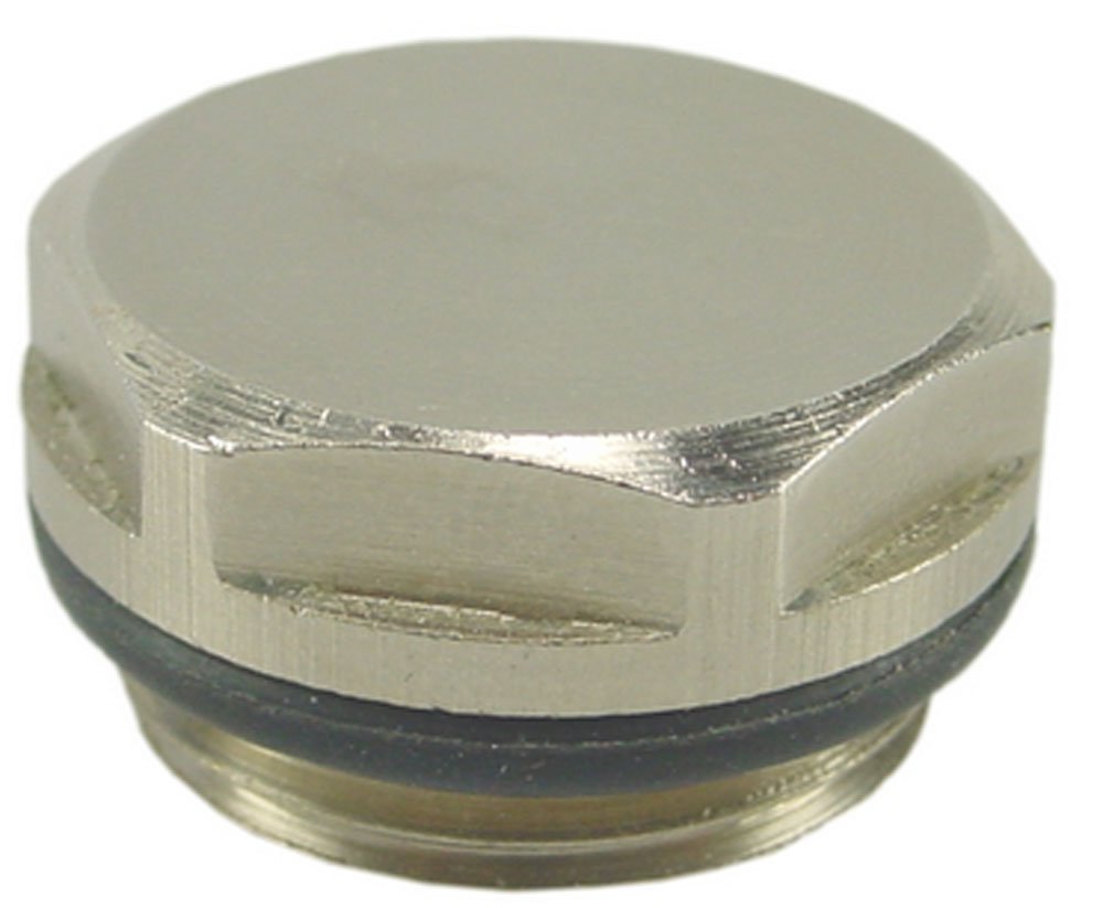 Blindstop 1/2" vernikkeld