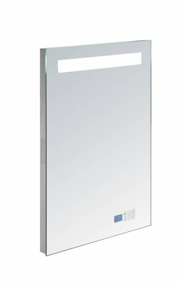 Spiegel met LED verlichting, radio en bluetooth 60 incl. spiegelverwarming OP = OP
