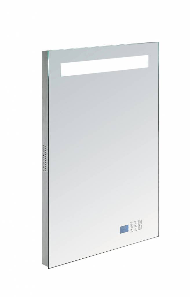 Spiegel met LED verlichting, radio en bluetooth 60 incl. spiegelverwarming OP = OP