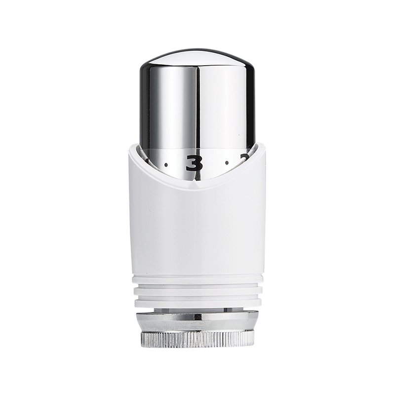 Thermostaatknop M30 wit/chroom