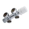 Thermostatisch onderblok haaks links 3/4″ chroom - Radiatoraansluitsets | Lapy