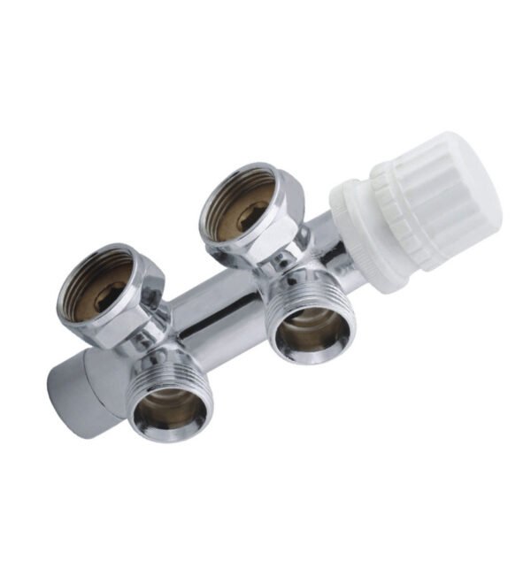Thermostatisch onderblok haaks links 3/4″ chroom - Radiatoraansluitsets | Lapy