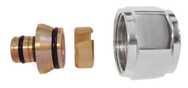 Knelset 3/4" x 16 x 2,0 mm chroom